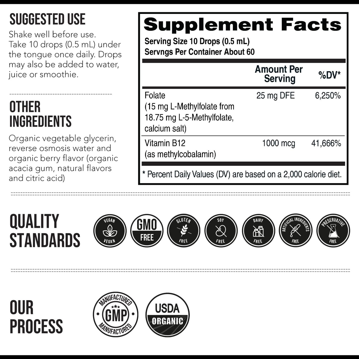 L Methyl Folate 15mg Plus Methyl B12 Cofactor – High Potency, Active 5-MTHF Form - Supports Mood, Methylation, Cognition – Bioactive Forms of Vitamin B9 & B12 (60 Capsules – 60 Servings)