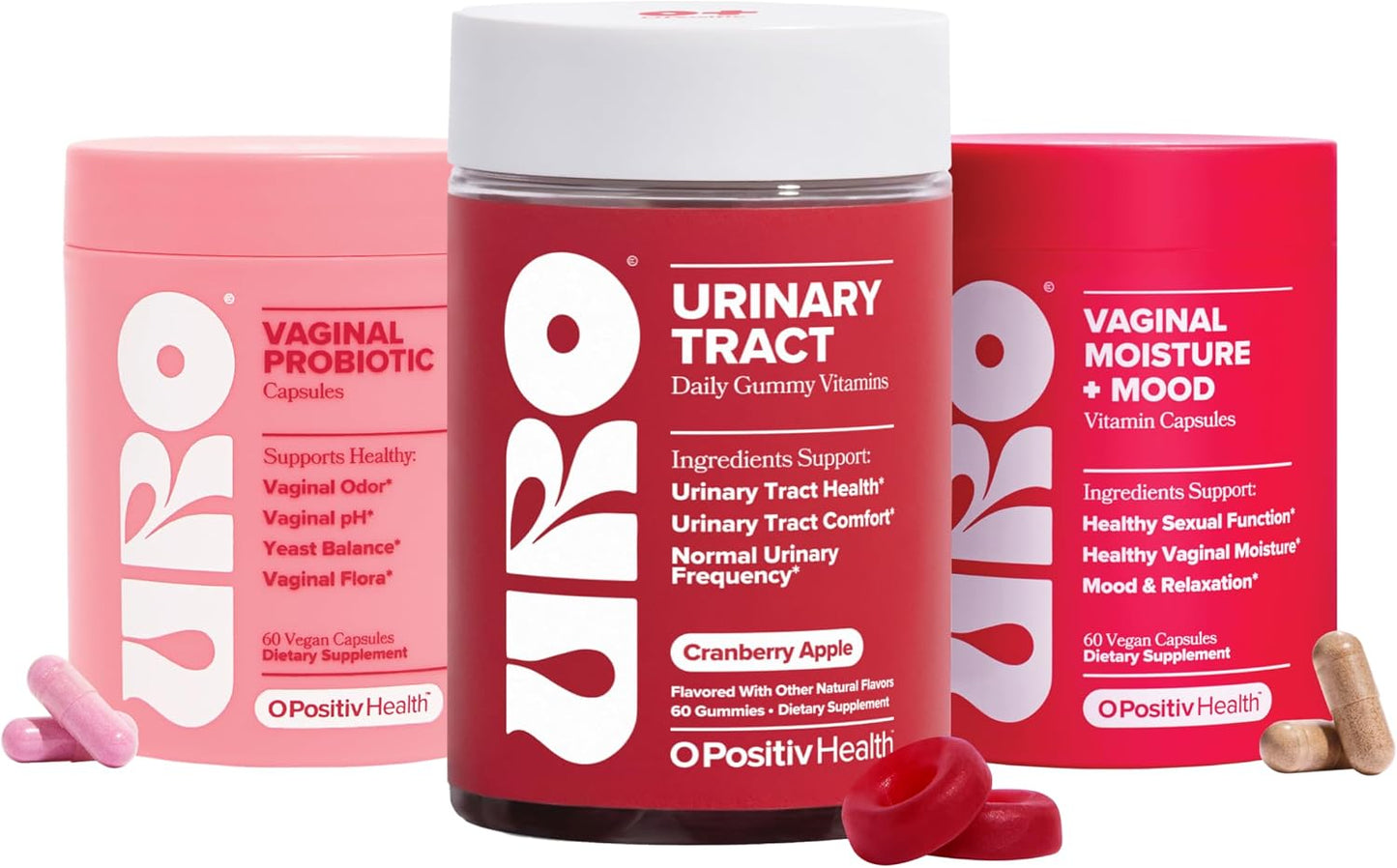 O Positiv URO Get Wetter Bundle – Vaginal Probiotic & Moisture + Mood