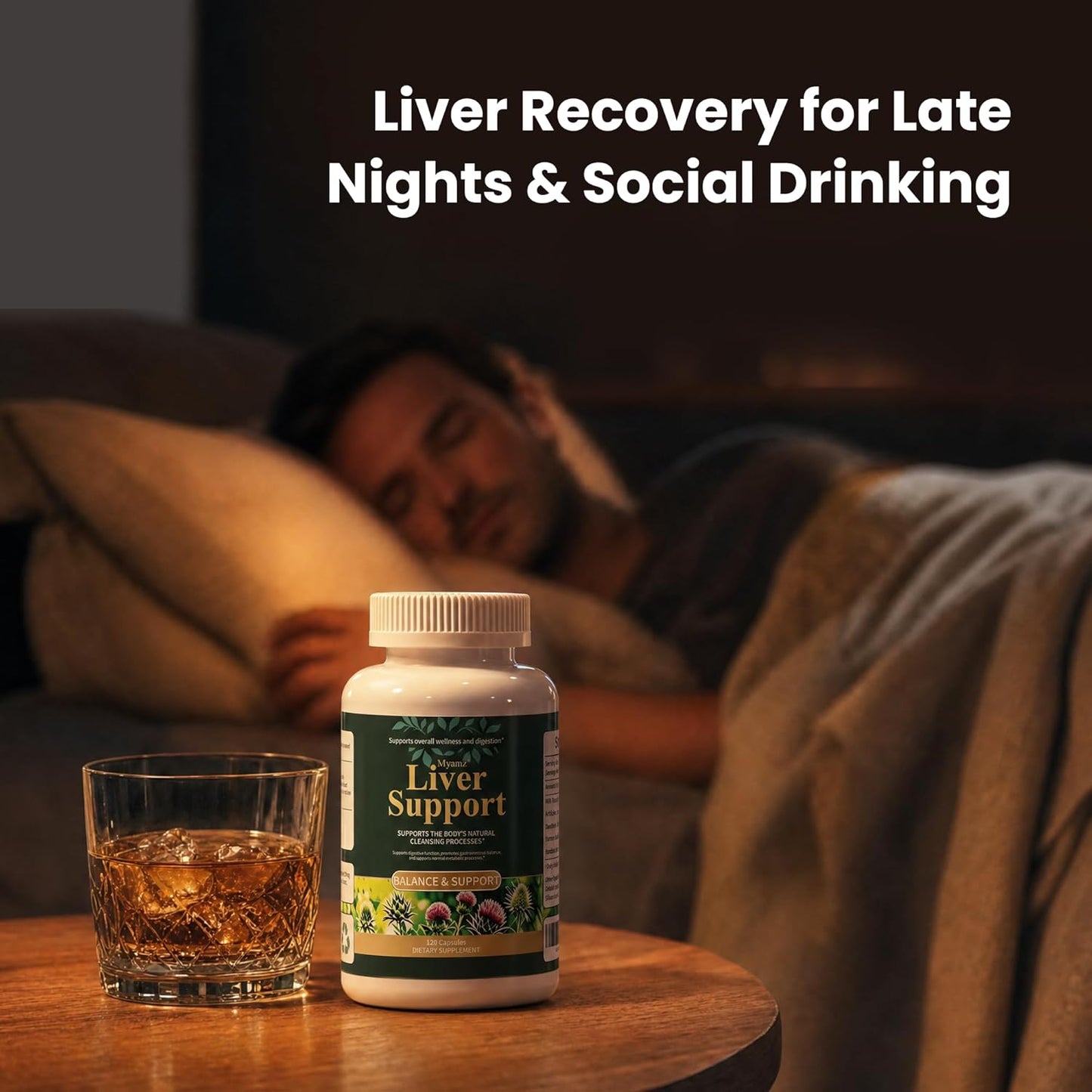 120 Capsules Milk Thistle Liver Cleanse Detox & Repair Supplement -Formulated Happy Liver Support - Liquid Herbal Supplements for Liver Health-Made in USA