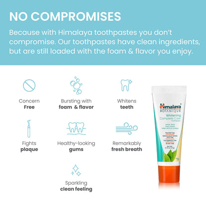 Himalaya Botanique Whitening Complete Care Toothpaste Mint, 5.29 oz, 2 Pack