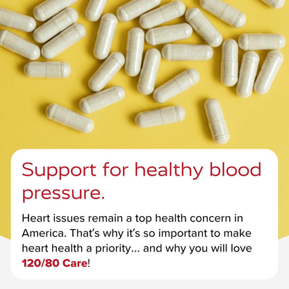 Redd Remedies, 120/80 Care, Heart Health and Natural Blood Pressure Support, 60 Vegan Capsules