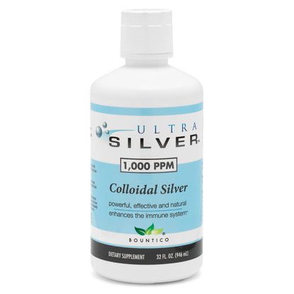 Ultra Silver® Colloidal Silver | 1,000 PPM, 4 Oz (118mL) | Mineral Supplement | True Colloidal Silver - with Dropper