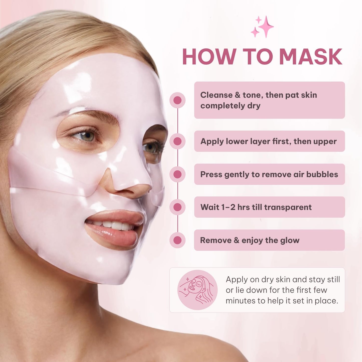 Quasi Salmon PDRN Collagen Mask – Korean Skin care Gel Face Mask for Hydration, Firming & Smoothing Skincare, Collagen Boost & Pore Care – 4 Masks, Non-Irritating, Natural Ingredients