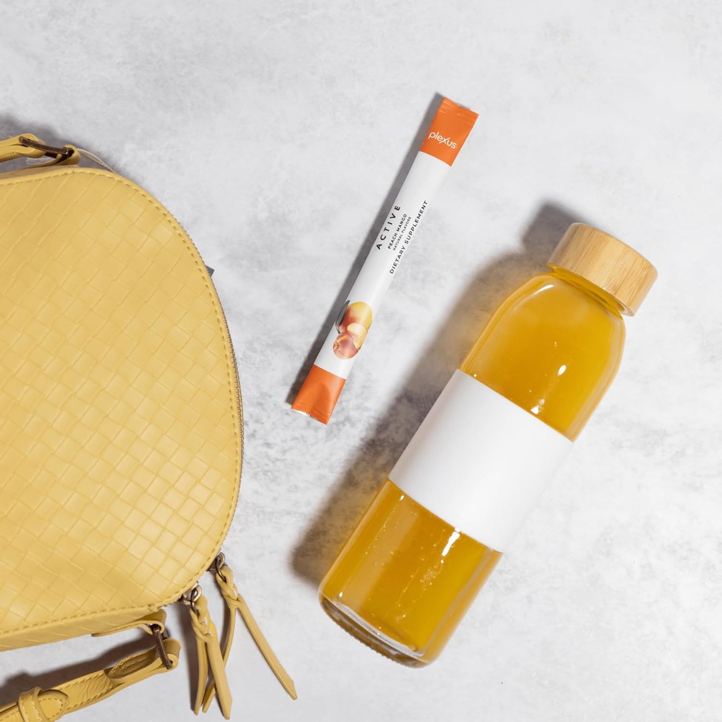Plexus Active® Peach Mango | 100mg natural caffeine for clean energy and mental clarity. Supports nitric oxide production. 25 calories per serving