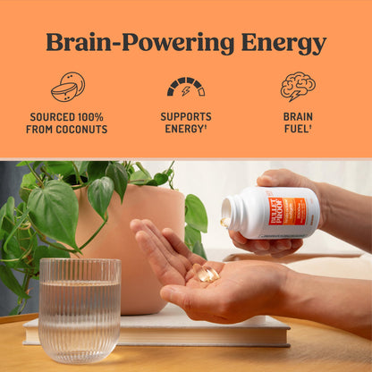 Bulletproof Brain Octane Softgels, 60 Count, Pure C8 MCT Oil for Sustained Energy