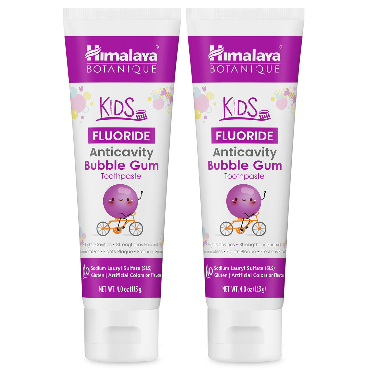 Himalaya Botanique Anticavity Fluoride Toothpaste, Fluoride with Multi-Benefit Support, Fights Cavities, Strengthens Enamel, Promotes Remineralization, Mint Flavor, 4 oz.