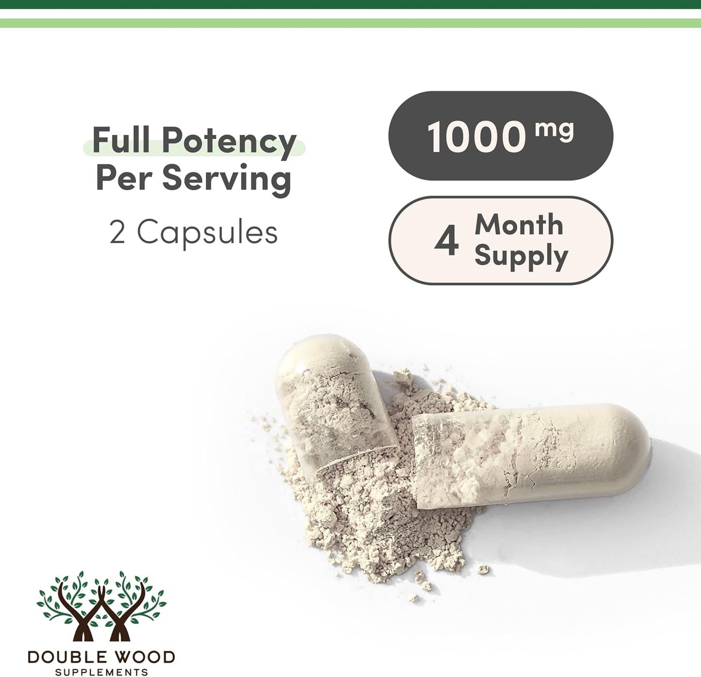 Boswellia Serrata - 240 Capsules (Max Strength 1,000mg of 65% Boswellic Acid Extract) Boswellia Extract Capsules (Joint Support Supplement for Joint Health) Third Party Tested by Double Wood