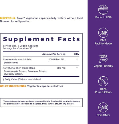 NewRhythm Probiotics for Women 100 Billion for Digestive Health & PH Balance, 60 Capsules and Akkermansia Muciniphila 200B, Naturally Increase GLP-1 Metabolism Booster Gut Lining Repair, 60 Caps