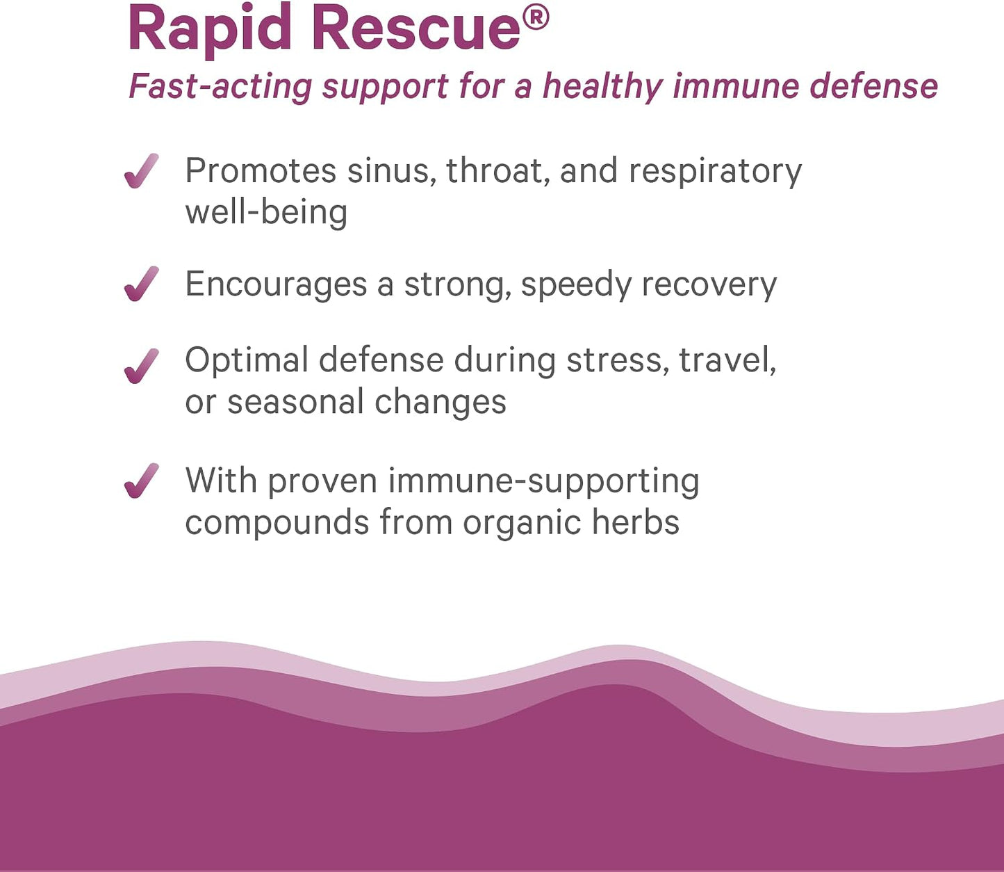 PURE SYNERGY Rapid Rescue | Organic Immune Support Capsules | Herbal Supplement with Echinacea, Elderberry, and Olive Leaf Extracts | for Immediate Immune Support (42 Capsules)