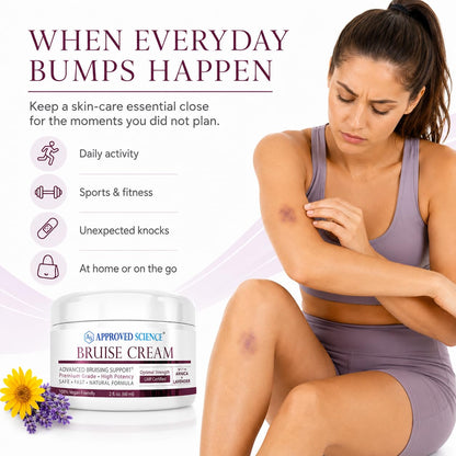 Approved Science Bruise Cream - Arnica and Lavender - Soothe and Fade Bruises - 6 Fl. Oz - 3 Pack - Vegan