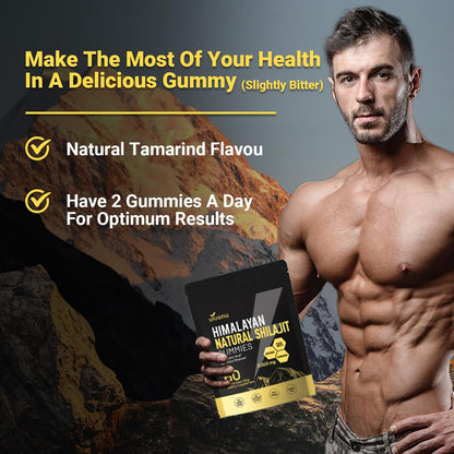 VivoNu Shilajit* Gummies,Pure Himalayan* micronutrient Supplement, Himalayan Premium Ingredient with Shilajit, Ashwagandha, Gokshura, Fulvic Acid & 85+ Trace Minerals I for Men & Women (4000MG/1 Bag)