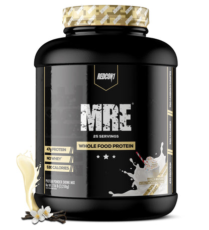 REDCON1 MRE Protein Powder, Vanilla Milkshake - Meal Replacement Protein Blend Made 