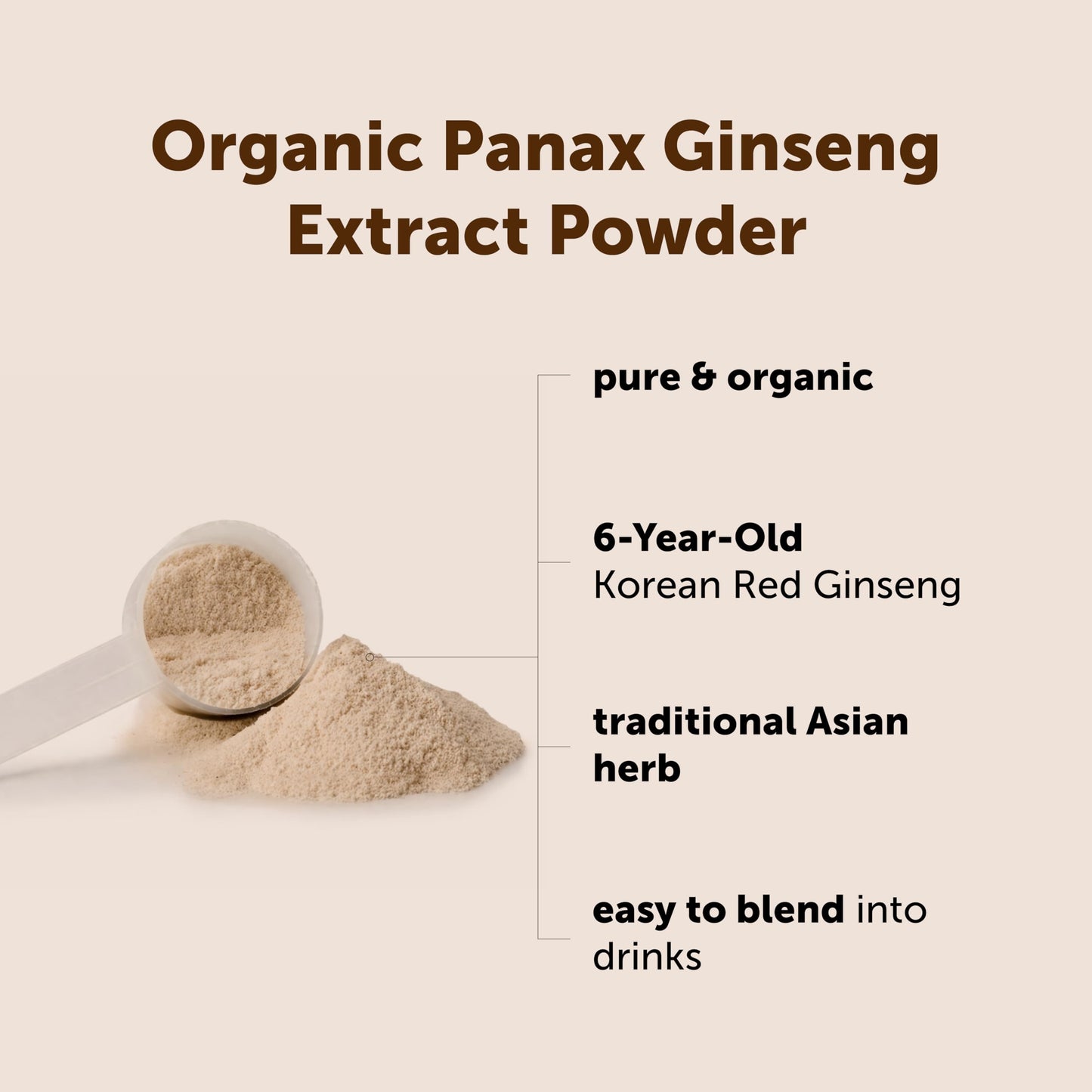 Micro Ingredients Organic Korean Ginseng Root Powder, 4 Ounce | Red Panax Ginseng Root | Traditional Asian Herb | Non-GMO & Vegan Friendly