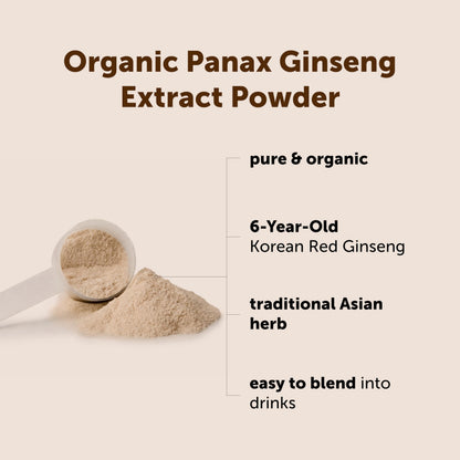Micro Ingredients Organic Korean Ginseng Root Powder, 4 Ounce | Red Panax Ginseng Root | Traditional Asian Herb | Non-GMO & Vegan Friendly