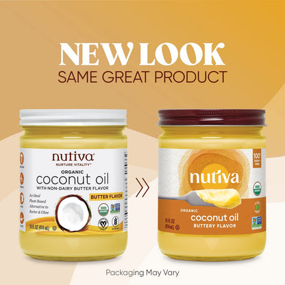 Nutiva, Oil Coconut Buttery Organic, 14 Fl Oz