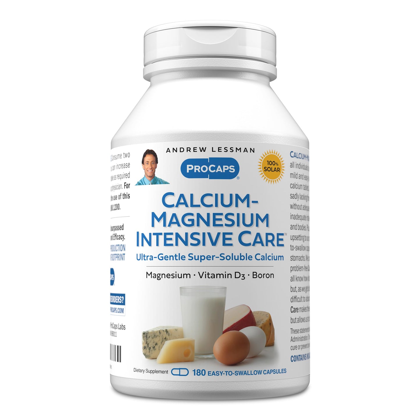 Andrew Lessman ProCaps Calcium Magnesium Intensive Care, 600 Capsules | Highly soluble calcium and magnesium formula that's gentle on sensitive stomachs while supporting bones, muscles and nerves.