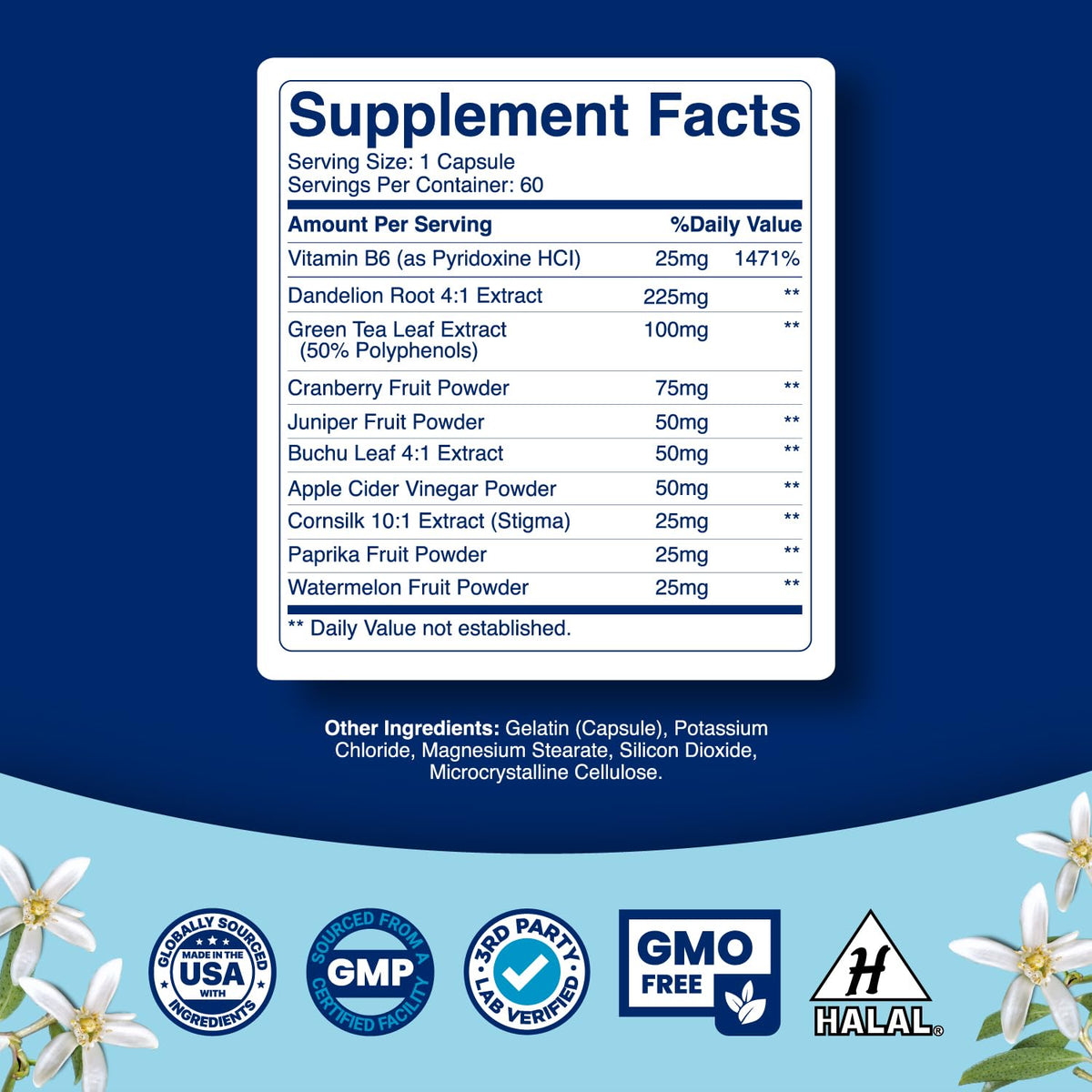 Diuretic Water Pills for Water Retention - Water Away Diuretic Pills for Bloating Relief
