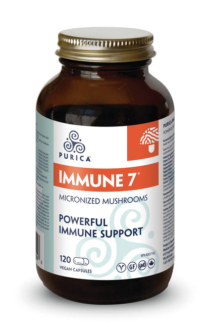 PURICA Mushroom Supplement Complex - Daily Immune Support 7, Turkey Tail