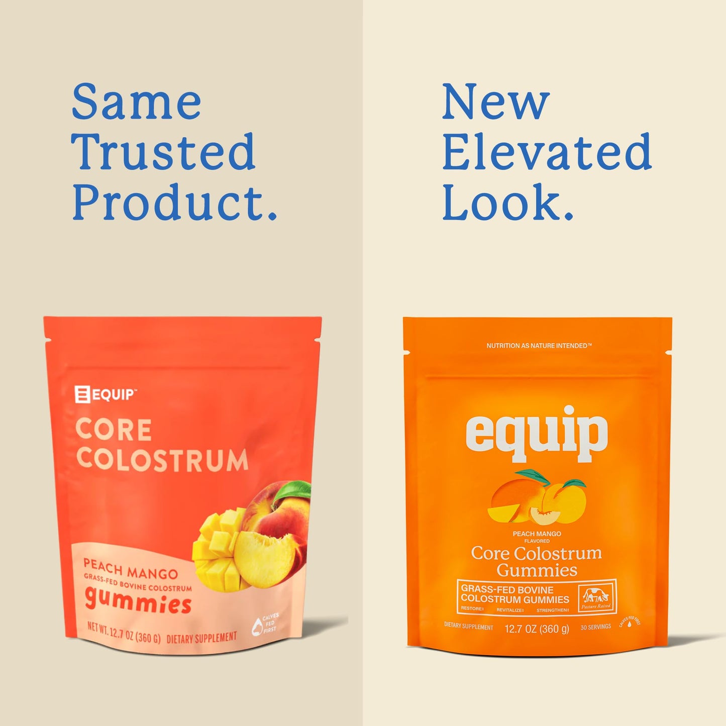 Equip Foods Core Bovine Colostrum Powder - 3,000mg Grass Fed Colostrum Supplement - Gut Health, Immunity, Recovery Lactoferrin Supplements - Keto Friendly Bovine Colostrum, 30 Servings, Unflavored
