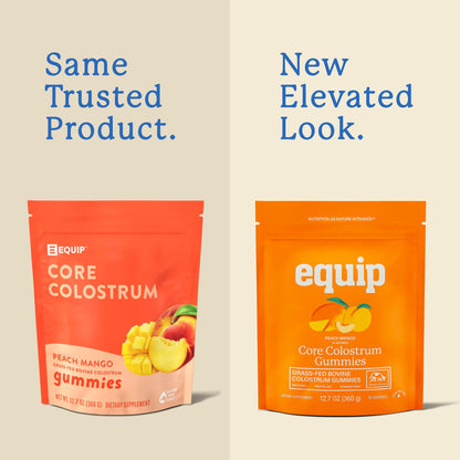 Equip Foods Core Bovine Colostrum Powder - 3,000mg Grass Fed Colostrum Supplement - Gut Health, Immunity, Recovery Lactoferrin Supplements - Keto Friendly Bovine Colostrum, 30 Servings, Unflavored