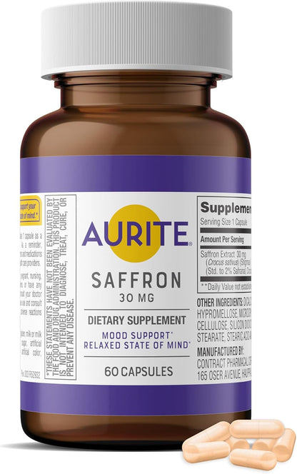 Saffron 30mg Mood Memory Support Supplement 60 Count