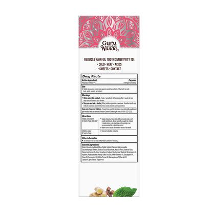 GuruNanda Hydroxyapatite Toothpaste for Sensitivity, Fluoride Free, 4.2oz