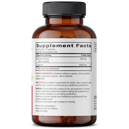 Futurebiotics Beet Root + L-Arginine, Non-GMO, 120 Vegetarian Capsules