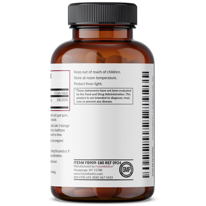 Futurebiotics Methyl B12 5000 MCG Vitamin B12 Methylcobalamin, Cherry Flavor Non-GMO, 60 Vegetarian Lozenges