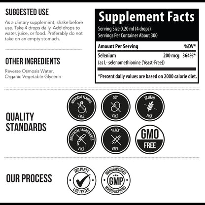 Total Selenium - 200 mcg, Plant-Based - Full Spectrum, Contains 4 Essential Organic Forms of Selenium Including Selenomethionine - Derived from Garlic - 60 Capsules