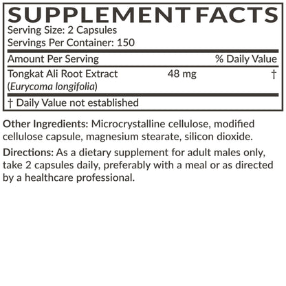 Futurebiotics Longjack Tongkat Ali Extra Strength Energy & Stamina Support - Non-GMO, 300 Vegetarian Capsules