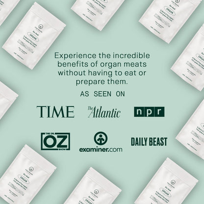 Adapt Naturals Beef Organ Supplement, Bioavailable Grass Fed Organ Capsules | Blend of Beef Liver, Heart, Kidney, Pancreas, Spleen, Supports Liver Cleanse Detox & Repair, Source of CoQ10 - 30 Days Supply