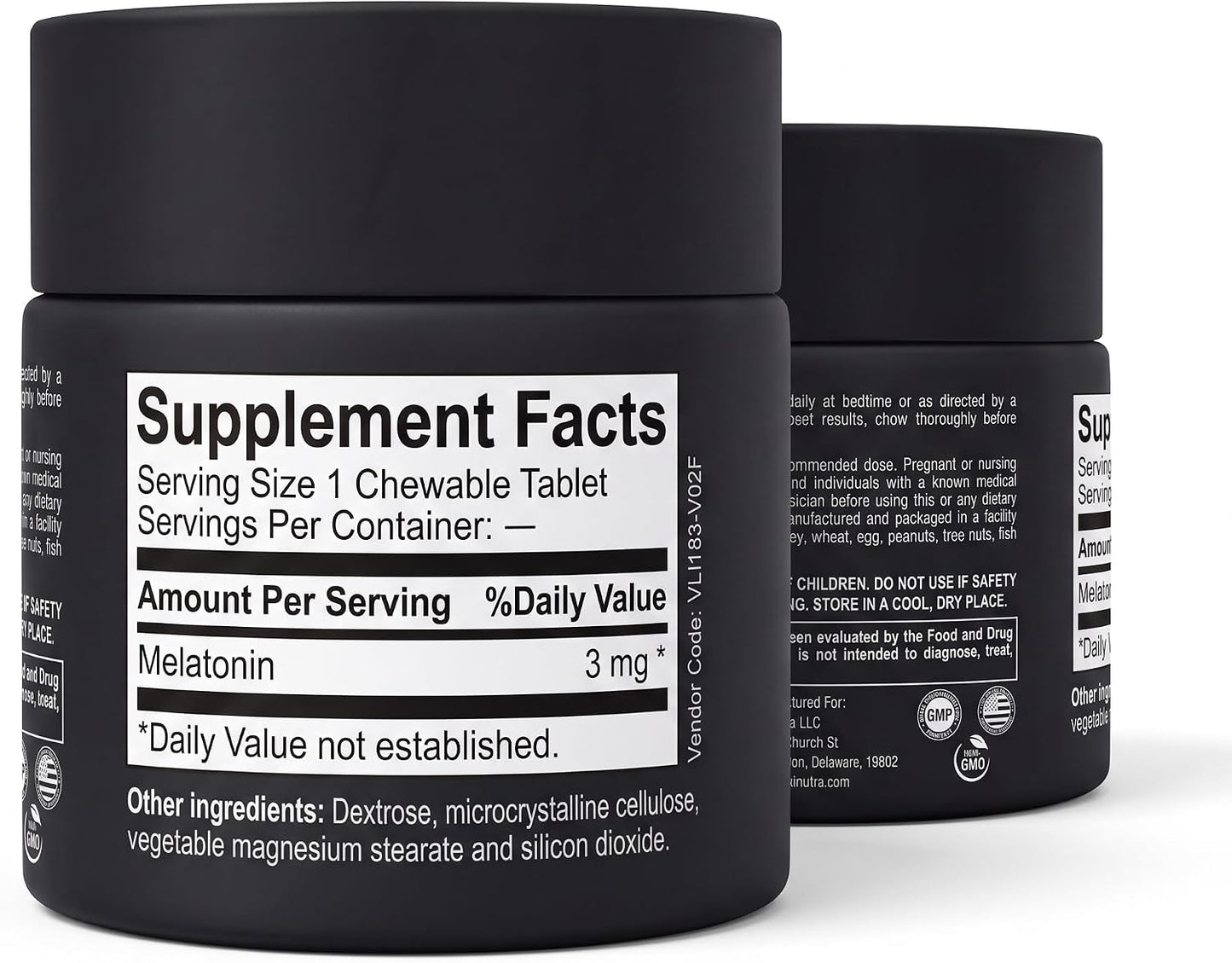 Melatonin 3mg Natural Relaxium Sleep Aid for Adults - Fast Acting Melatonin Supplements for Restful Sleep Jet Lag & Sleep Cycle Support - Non-GMO Organic 50 Tablets