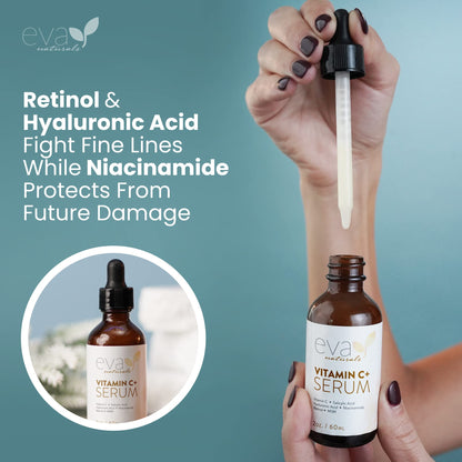 Vitamin C Serum for Face - Vitamin C Facial Serums with Hyaluronic Acid, Retinol