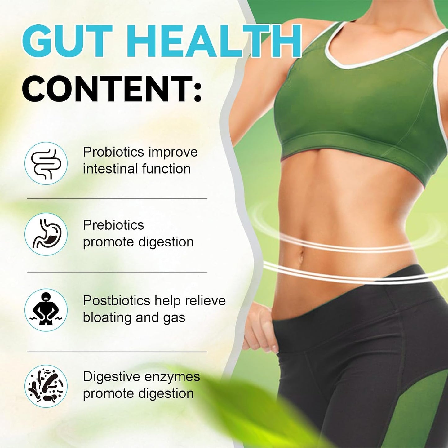 14-in-1 Gut Health with Probiotics, Prebiotics, Postbiotics & Digestive Enzymes for Women & Men, 60 Billion CFU Probiotics for Digestion, Strong Immunity, Skin, Complete Gut Health (120 Capsules)