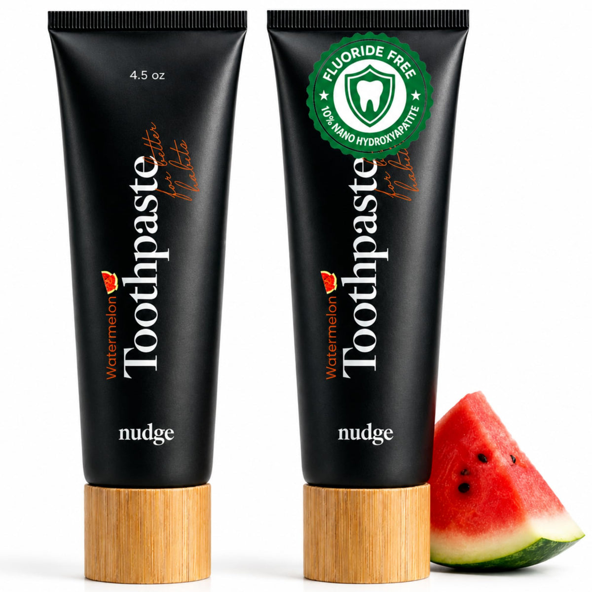 Nudge 10% Nano Hydroxyapatite Toothpaste, Natural Mint, 4.5 oz, Pack of 2