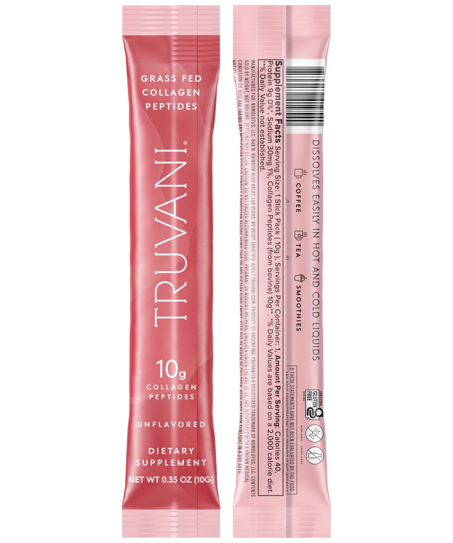 Truvani Hydrolyzed Collagen Peptides | Unflavored | 28 Servings | 20g Grass-Fed Collagen Protein Powder | Promotes Hair, Nail, Skin, and Joint Health | Keto | Gluten & Dairy Free