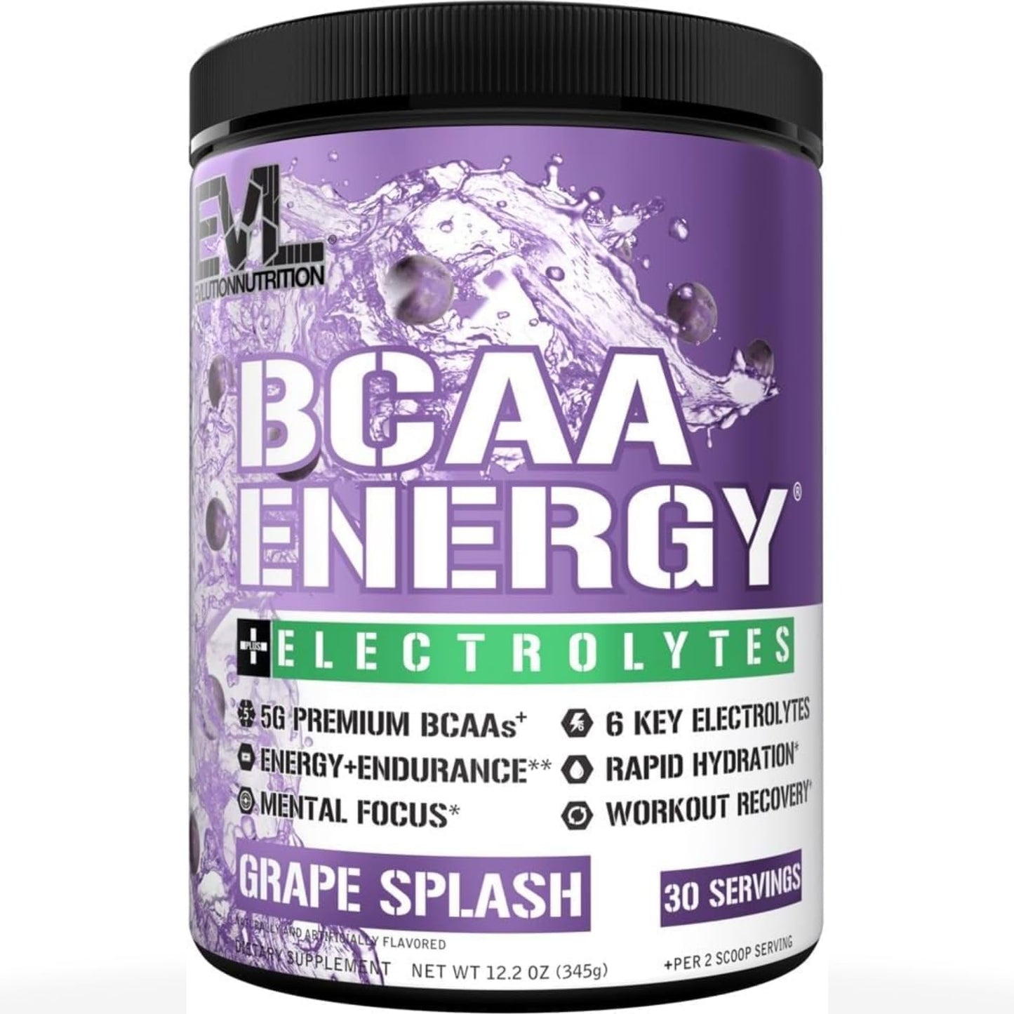 Evlution EVL BCAAs Amino Acids Powder - BCAA Energy Pre Workout Powder for Muscle Recovery Lean Growth and Endurance - Rehydrating Post Workout Recovery Drink with Natural Caffeine - Pink Lemonade