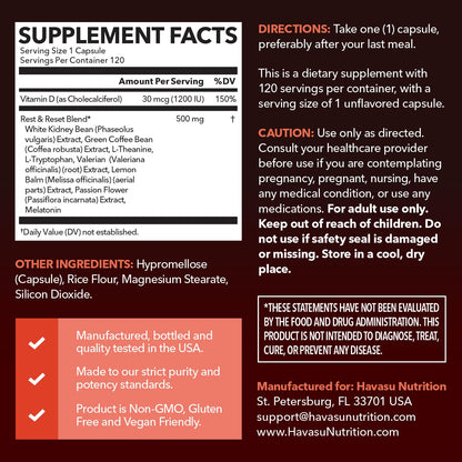 Night Time Fat Burner for Weight Loss Support for Men and Women, 60 Count | Appetite Suppressant and Overnight Metabolism Booster with Melatonin for Sleep Support, Vegan, Gluten Free, 60 Servings