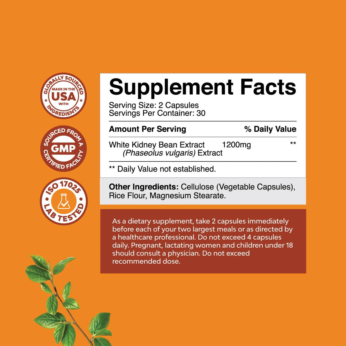 Natural White Kidney Bean Extract - White Kidney Bean Energy Booster AMPK Activator