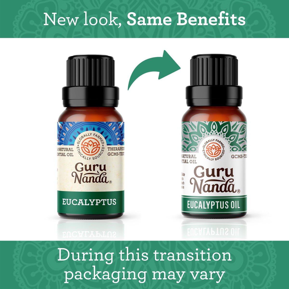GuruNanda Eucalyptus Essential Oil (3x1 Fl Oz) - 100% Pure & Undiluted Aromatherapy Oil