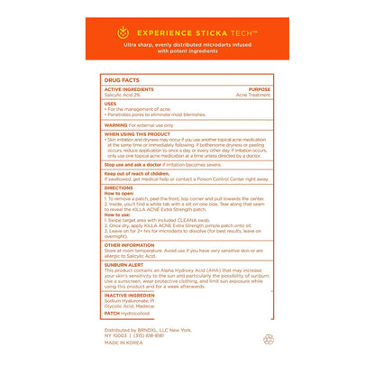 ZitSticka Killa Acne Extra Strength Microdart Pimple Patches For Face, 4 Ct