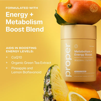 Proper, The Yellows Metabolism and Energy Boost Stickpack + Jar Bundle