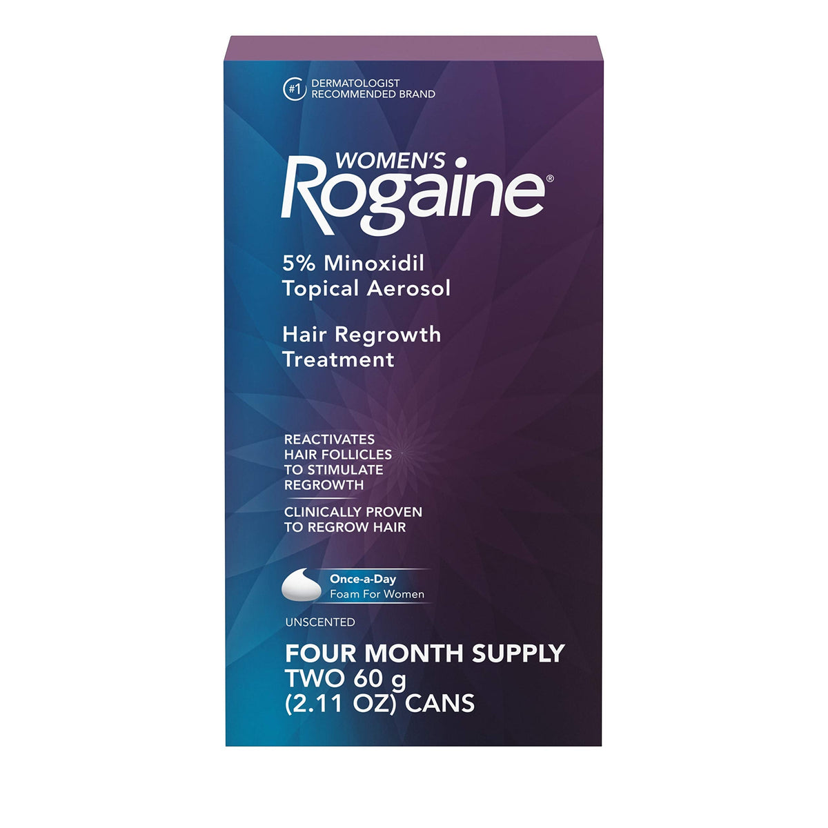 Rogaine Women's and Men's 5% Minoxidil Foam Hair Regrowth Treatments