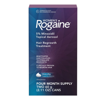 Rogaine Women's and Men's 5% Minoxidil Foam Hair Regrowth Treatments