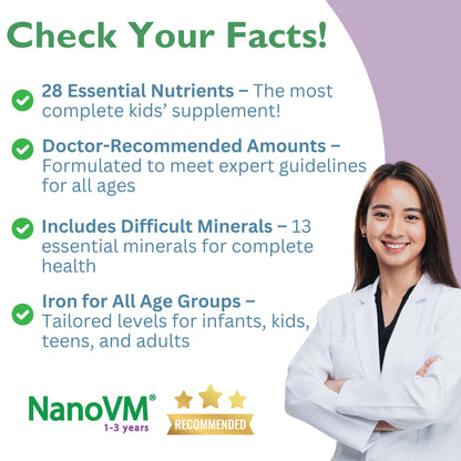 t/f, Dietary Supplement for Tube Feeding, Allergen-Free Kids Multivitamin, Unflavored Vitamin Powder with 14 Vitamins & 13 Minerals, Low-Carb Kids Vitamins, 275g - Solace Nutrition