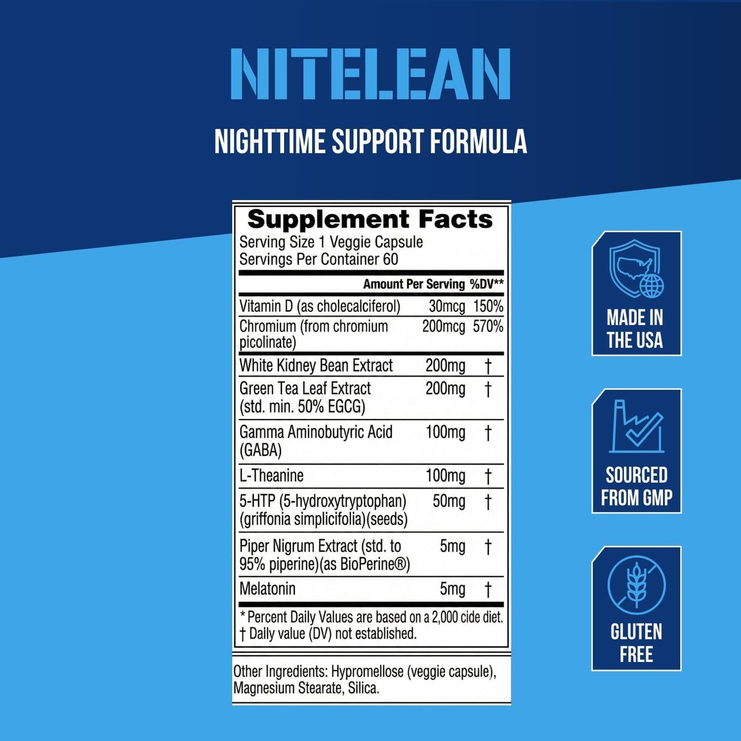 Night Time Fat Burner for Weight Loss Support - Belly Fat Burner for Men & Women with Green Tea and White Kidney Bean Extract - Nighttime Metabolism Booster & Sleep Optimizer to Help Stubborn Fat Loss
