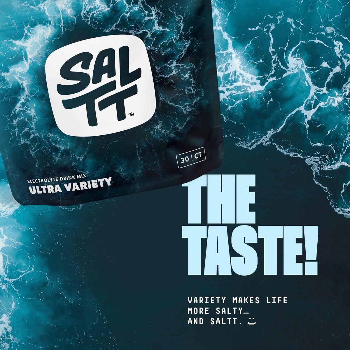 SALTT Electrolyte Packets - Fruit Variety (30 Sticks) - Zero Sugar
