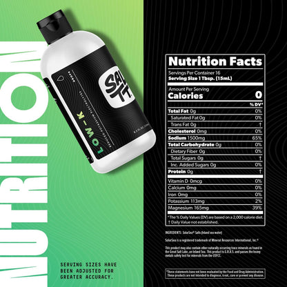 SALTT Low-K Fasting Low Potassium Electrolyte Drops, Unflavored, 8.3 oz