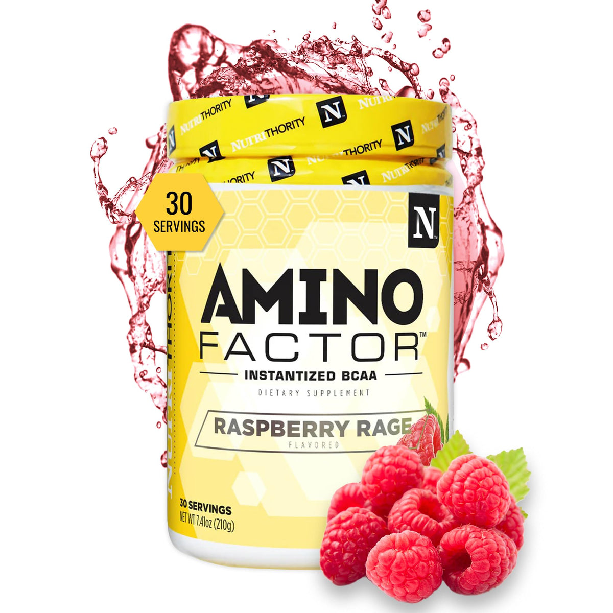 Nutrithority - BCAA Powder, Amino Factor (Gushing Gummy)