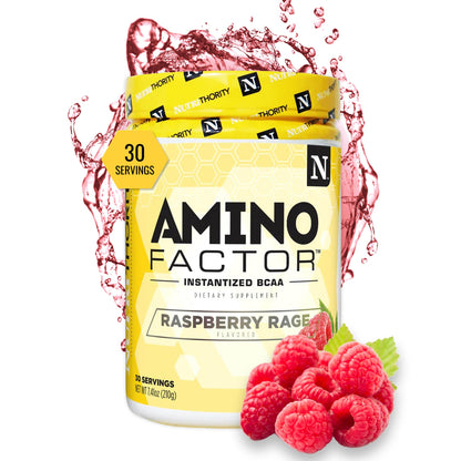 Nutrithority - BCAA Powder, Amino Factor (Gushing Gummy)